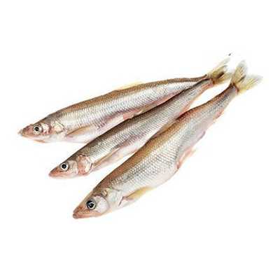 Корюшка дальневосточная неразделанная, мороженая 1 кг. Упаковка 1 кг