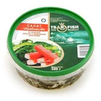 Морская капуста салат «Крабовый» 350 г. Упаковка 350 г