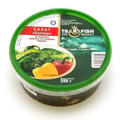 Морская капуста салат «Каппер» 350 г. Упаковка 350 г