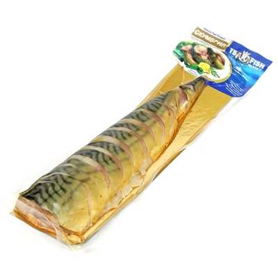 Скумбрия кусочки холодного копчения 300 г. Упаковка 300 г