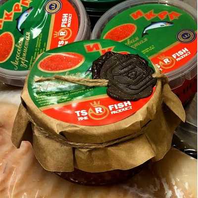Икра горбуши стекл/б «подарочная» 250 г . Упаковка 250 г