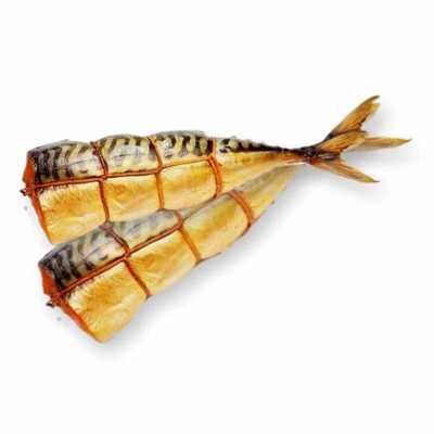 Скумбрия горячего копчения ~250 г. Упаковка ~ 250 г