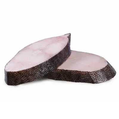 Угольная рыба (Чёрная треска) стейки мороженые ~ 500 г. Упаковка ~ 500 г